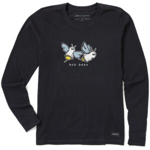 Women's Boo Bees Long Sleeve Crusher Tee