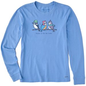 Women's Birds Winter is for the Birds Long Sleeve Crusher Tee