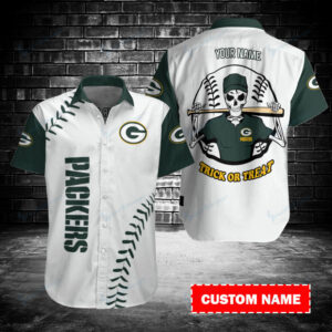 Green Bay Packers Personalized Button Shirt BB168