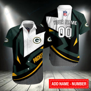 Green Bay Packers Personalized Button Shirt BB224