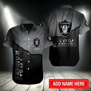 Las Vegas Raiders Personalized Button Shirt BB043
