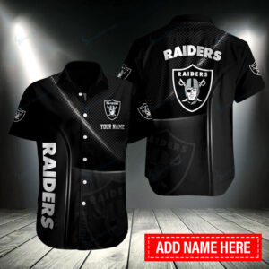 Las Vegas Raiders Personalized Button Shirt BB060