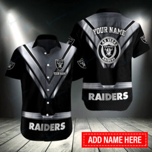 Las Vegas Raiders Personalized Button Shirt BB070