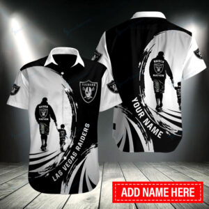 Las Vegas Raiders Personalized Button Shirt BB147