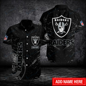 Las Vegas Raiders Personalized Button Shirt BB158