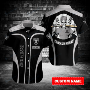 Las Vegas Raiders Personalized Button Shirt BB170