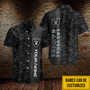 Las Vegas Raiders Personalized Button Shirt BB183