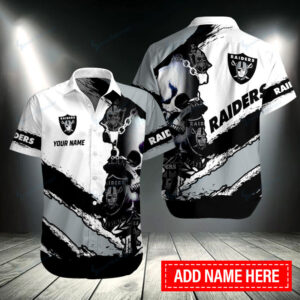 Las Vegas Raiders Personalized Button Shirt BB194