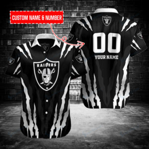 Las Vegas Raiders Personalized Button Shirt BB211