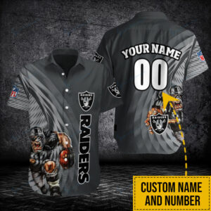 Las Vegas Raiders Personalized Button Shirt BB250
