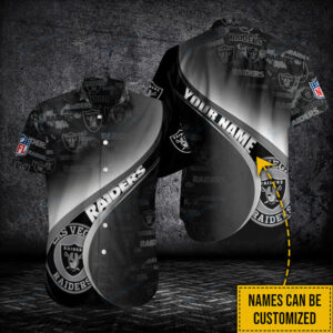 Las Vegas Raiders Personalized Button Shirt BB305