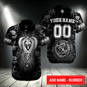 Las Vegas Raiders Personalized Button Shirt BB322