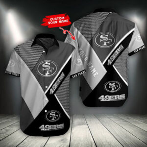 San Francisco 49ers Personalized Button Shirt BB376