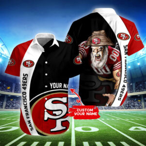 San Francisco 49ers Personalized Button Shirt BB393